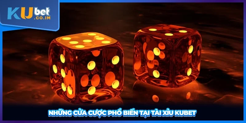 Những cửa cược phổ biến tại tài xỉu KUBET 